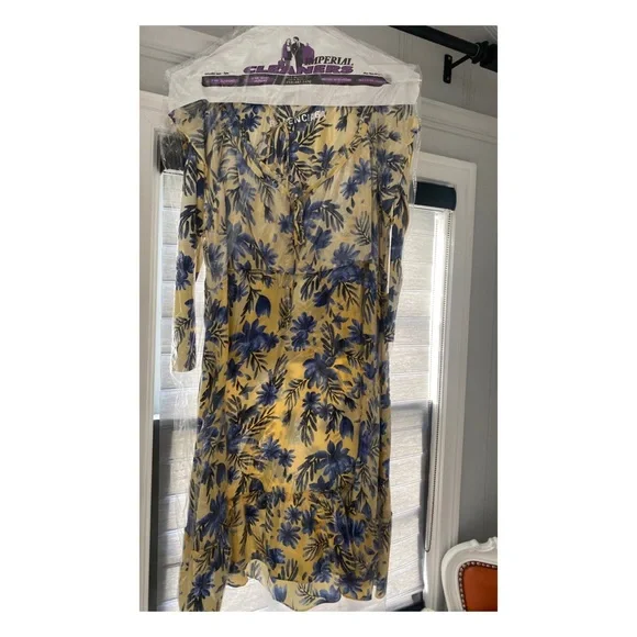 Balenciaga 2018 Yellow Dress Size Small - Picture 4 of 5